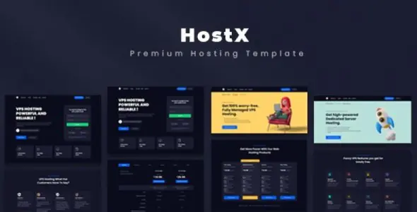 HostX – Premium WHMCS Theme Download
