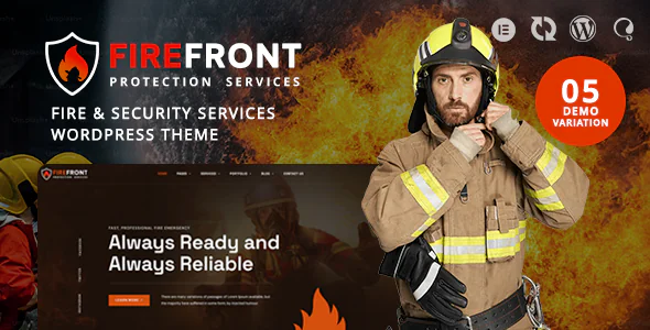Firefront – Fire Security Services WordPress Theme