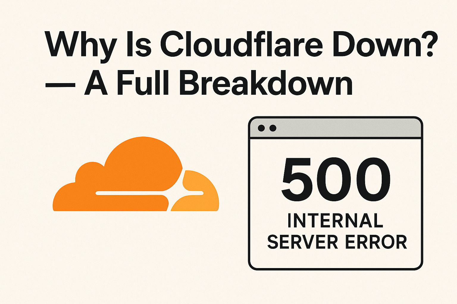 Why Is Cloudflare Down? — A Full Breakdown